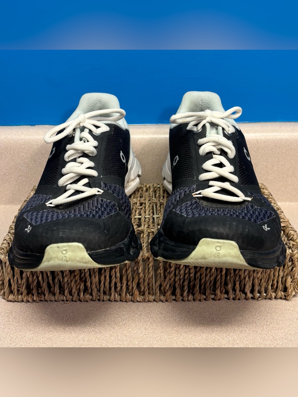 Two Pairs On Running Shoes, Women 8.5, Cloudflyer & Cloudrunner Black White Gray - Picture 3 of 16